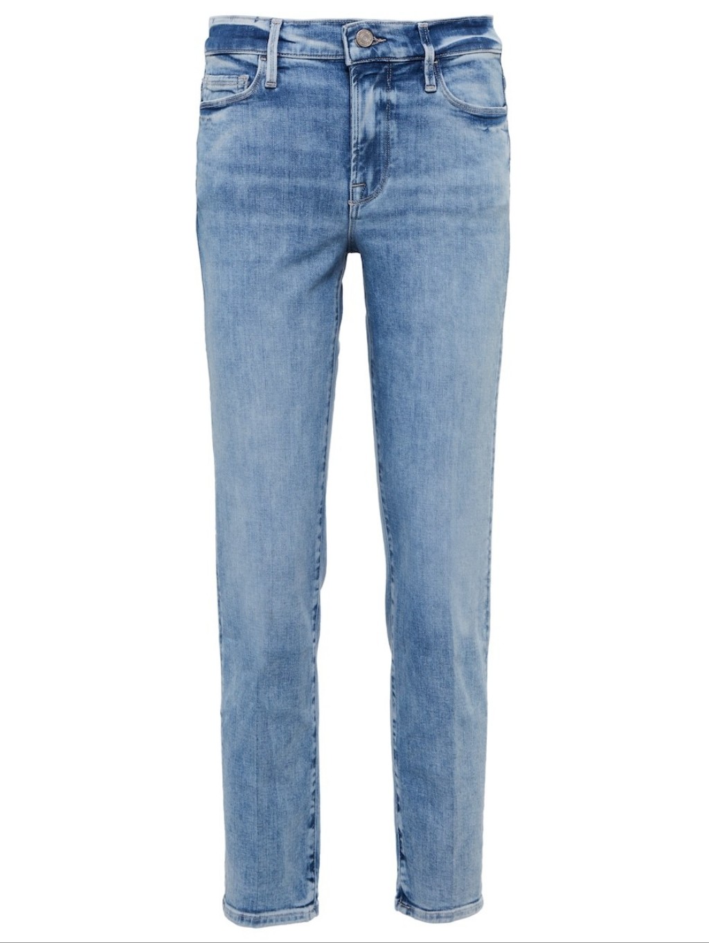 Light Wash Women's Straight Jeans - Light Blue